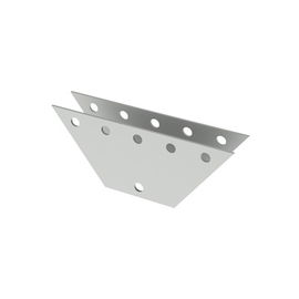 Par de Placas Igualadoras de con Perforaciones para 5 Retenidas. Galvanizado Electrolítico.