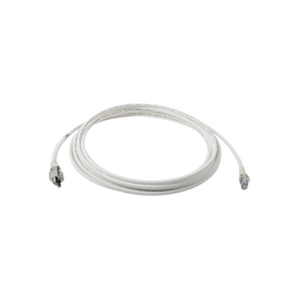 Patch Cord TERA Cat6A 1/10G Ethernet, de 4 pares y conector modular, LS0H, Color Marfil, 5 metros