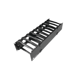 Organizador de Cable Horizontal RouteIT, Sencillo, Para Rack de 19in, 6in de profundidad, 1UR