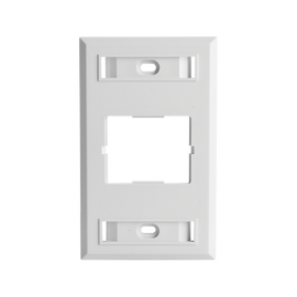 Placa de Pared CT, Para un Acoplador, Color Blanco, Versión Bulk (Sin Empaque Individual)