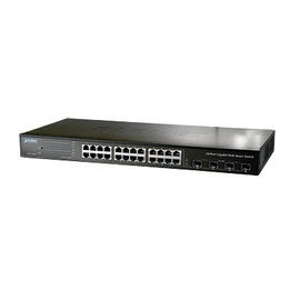 Switch gigabit administrable L2 de 24 puertos 10/100/1000Mbps con 4 puertos gigabit/SFP compartidos