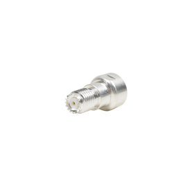 Adaptador UNIDAPT Hembra a Mini-UHF Hembra. Plata / Oro / Teflón.