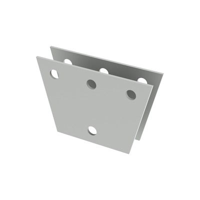 Par de Placas Igualadoras de con Perforaciones para 3 Retenidas. Galvanizado Electrolítico. Par de Placas Igualadoras de con Perforaciones para 3 Retenidas. Galvanizado Electrolítico.