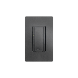 Atenuador (dimmer) un solo polo/multilocación 120VCA/600W (INC/MLV/HAL) o 150W (CFL/LED), apaga, enciende y atenúa iluminación.color negro