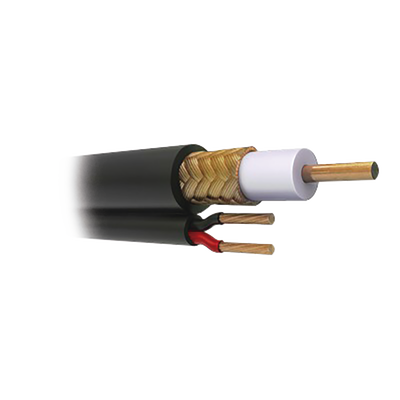 Cable Coaxial RG59 Siamés, HECHO EN MÉXICO, Optimizado para HD. Aplicación para interior, Retazo de 35 Metros