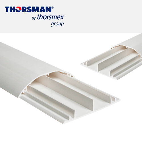 DUCTHO MEDIA CAÑA 3 FT THORSMAN 9400-02250 COLOR BLANCO, 2 PZA DE 91.5 CM DE LARGO, RESISTENCIA A LA HUMEDAD Y ATMÓSFERA CORROSIVA, ALTA RIGIDEZ DIELÉCTRICA, PVC RÍGIDO DE ALTO IMPACTO, MATERIAL AUTO-EXTINGUIBLE