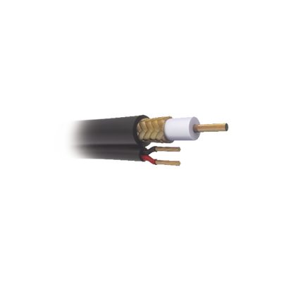 Cable Coaxial RG59 Siamés, HECHO EN MÉXICO, Optimizado para HD. Aplicación para interior, Retazo de 45 Metros