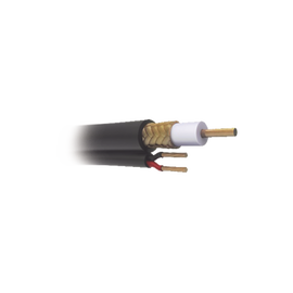 Cable Coaxial RG59 Siamés, HECHO EN MÉXICO, Optimizado para HD. Aplicación para interior, Retazo de 45 Metros