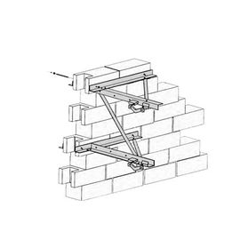 Montaje de pared para mástiles de 2 7/8” a 5” (diámetro) Montaje de pared para mástiles de 2 7/8” a 5” (diámetro)