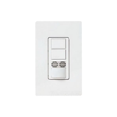 Interruptor con Sensor de Ocupación, Doble Tecnología Para Detección de Movimiento, Color Blanco