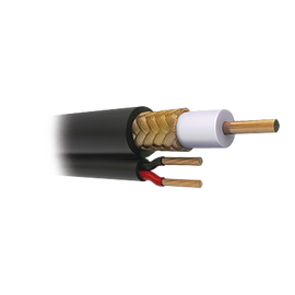 Cable Coaxial RG59 Siamés, HECHO EN MÉXICO, Optimizado para HD. Aplicación para interior, Retazo de 6 Metros