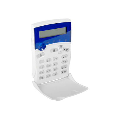 Teclado azul alfanumérico de 32 caracteres monocromático Teclado azul alfanumérico de 32 caracteres monocromático