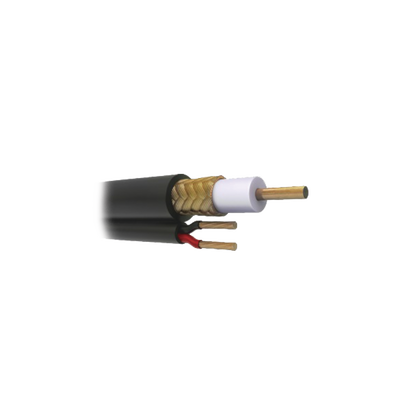 Cable Coaxial RG59 Siamés, HECHO EN MÉXICO, Optimizado para HD. Aplicación para interior, Retazo de 16 Metros