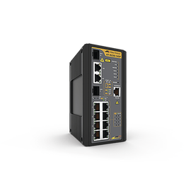 Switch Industrial PoE+ administrable de 8 Puertos 10/100/1000 Mbps + 2 puertos SFP Combo, 120 W
