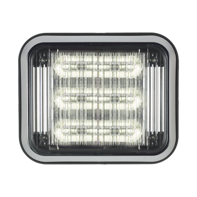 Luz perimetral LED PriZm ™ II de 7x9 con bisel, lente de color y REF 8, claro