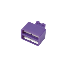 Clip de Puente, Para Uso con Regletas S66, de 1 par, Color Violeta