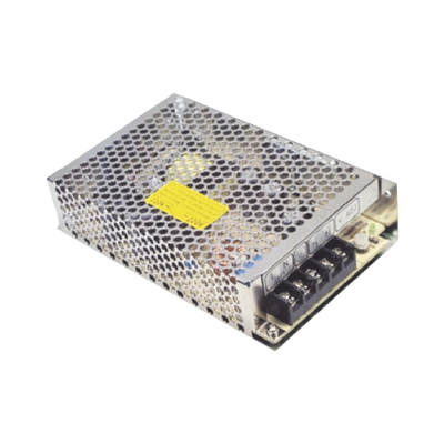 Fuente de poder industrial de CD, 24 Vcd, 2,5 A., 60 Watt, con gabinete.