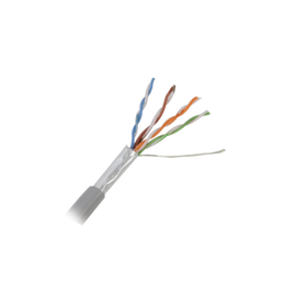 Retazo de 20 mts de Cable Cat5e FTP, ESCUT, UL, CMR, color Gris, para aplicaciones en CCTV y redes de datos. Uso en intemperie.