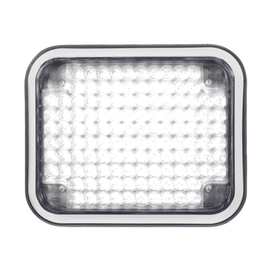 Luz perimetral LED claro 7x9 con bisel color blanco