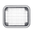 Luz perimetral LED claro 7x9 con bisel color blanco