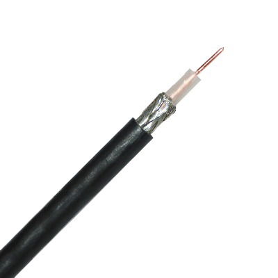 Retazo de 10 Metros de Cable RG58U con blindaje de malla trenzada de cobre 95%, aislamiento de polietileno
