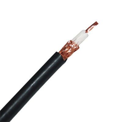 Retazo de 3 Metros de Cable RG8X con blindaje de malla trenzada de cobre 95%, aislamiento de Foam polietileno.