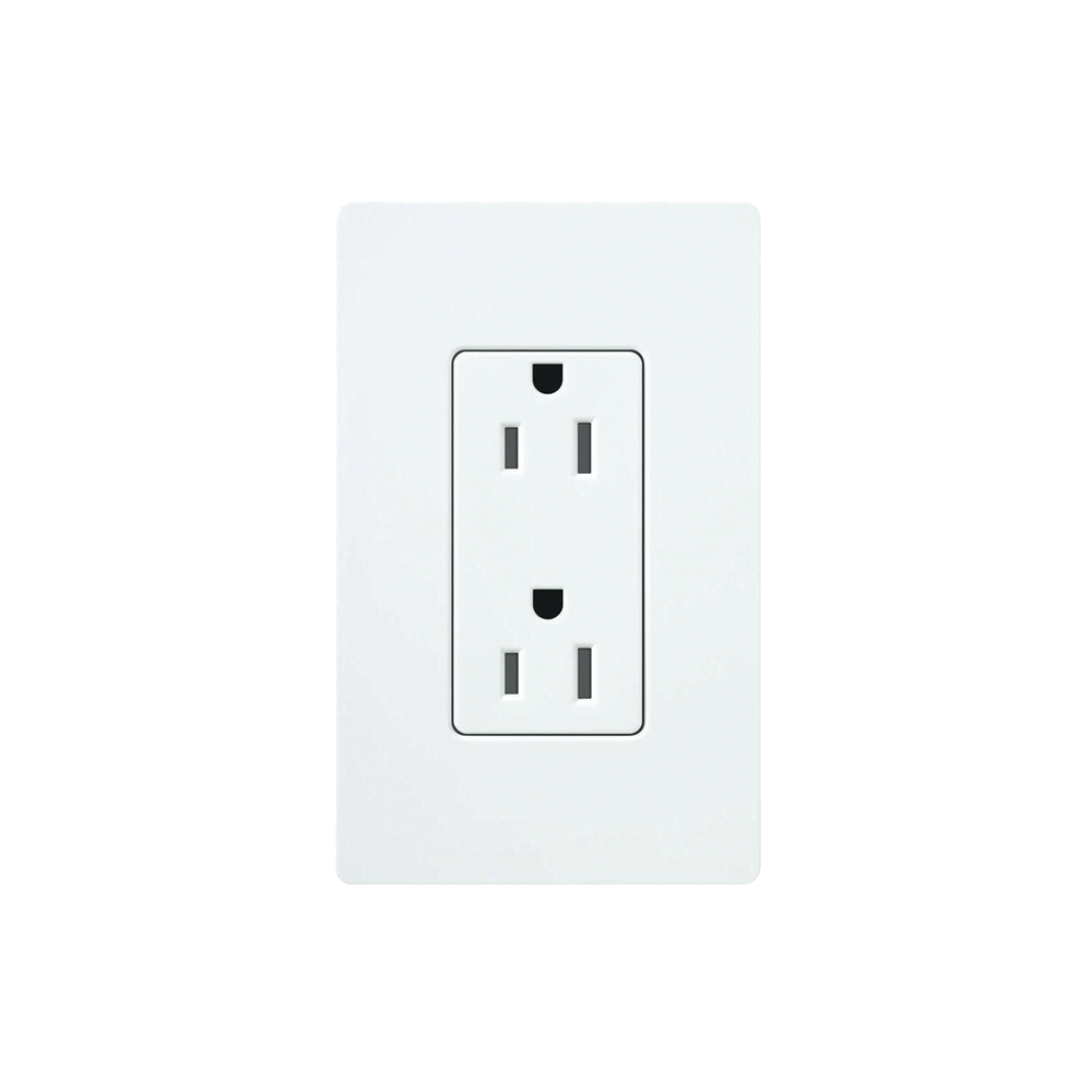 Tomacorriente, receptaculo convencional  120V, 15A, color blanco.