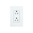 Tomacorriente, receptaculo convencional  120V, 15A, color blanco.