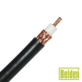 Retazo de 75 Metros de Cable RG8U con blindaje de malla trenzada de cobre 97%, aislante foam polietileno.