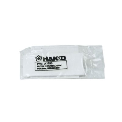 Paquete con 10 filtros de Papel Cerámico para herramientas de desoldar HAKKO. Paquete con 10 filtros de Papel Cerámico para herramientas de desoldar HAKKO.