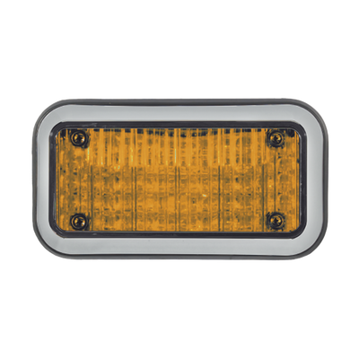 Luz Perimetral 3X7 y LED ambar, con bisel