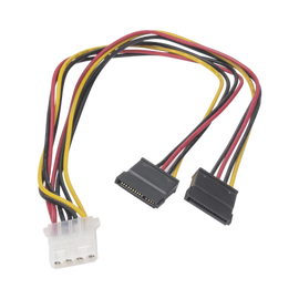 Cable Doble de Corriente SATA / Compatible con DVR's epcom / HIKVISION