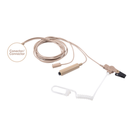 MIC-AUDIF PROF D/3 CABLES BEIGE C/TUBO ACUST P/IC-F3261/4261/3360/4360