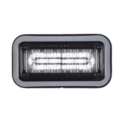 Luz d/ advertencia prizm ii c/ bizel 7x3 in lente claro color claro