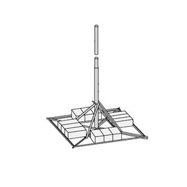 Montaje de techo para mástil FZ1753/FZ1754 Montaje de techo para mástil FZ1753/FZ1754