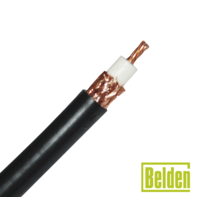 Retazo de 20 Metros de Cable RG8U con blindaje de malla trenzada de cobre 97%, aislante foam polietileno.