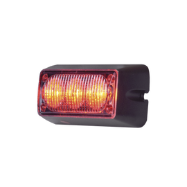 Luz Auxiliar Brillante con 3 LEDs, Color Rojo, Mica Transparente