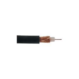 Retazo de 1 Metro de Cable Coaxial RG-59/U, 75 Ohm, Núcleo de Acero Revestido-Cobre, Blindaje en Malla Cobre-Trenzado, Aislante-Polietileno, Forro de PVC.​
