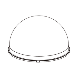 Cubierta frontal para cámara IP tipo Domo
