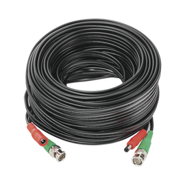 Cable coaxial ( BNC RG59 ) + Alimentación / SIAMÉS / 20 Metros / 100 % COBRE / Para Cámaras 4K  / Uso interior y exterior