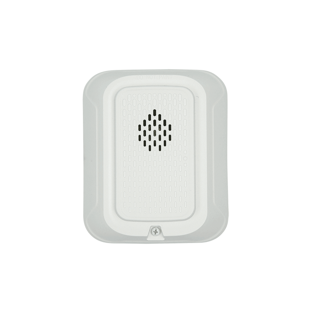 Sirena para Montaje en Pared, 12 a 24 Vcd, Color Blanco, Nuevo Diseño Moderno y Elegante y Menor Consumo de Corriente