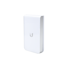 Access Point UniFI doble banda cobertura 180º, MI-MO 2x2 diseño placa de pared con dos puertos adicionales, hasta 100 usuarios Wi-Fi