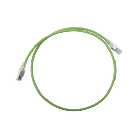 Patch Cord Z-MAX Cat6A S/FTP, CM/LS0H, 3ft, Color Verde, Versión Bulk (Sin Empaque Individual)