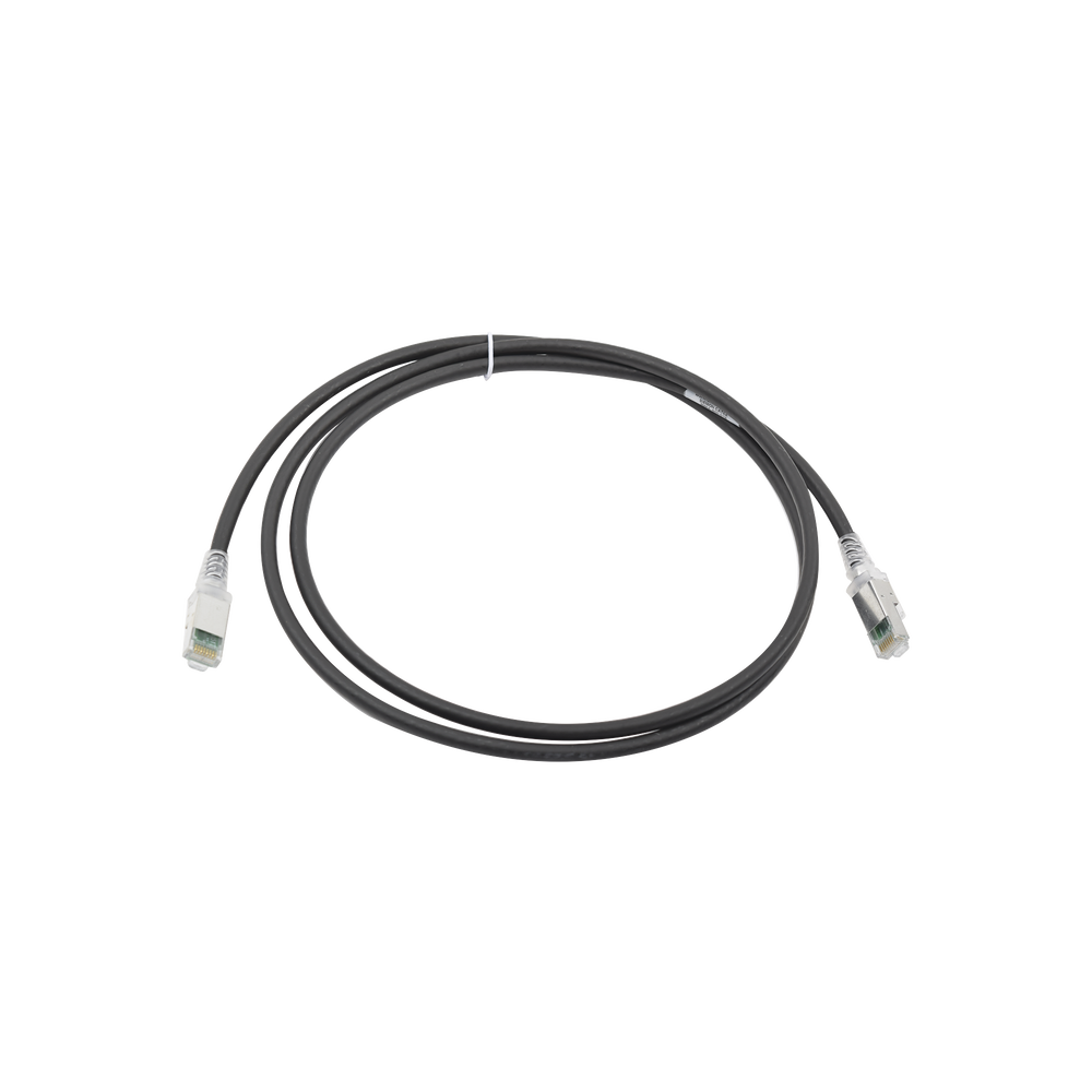 Patch Cord Z-MAX Cat6A S/FTP, CM/LS0H, 5ft, Color Negro, Versión Bulk (Sin Empaque Individual)