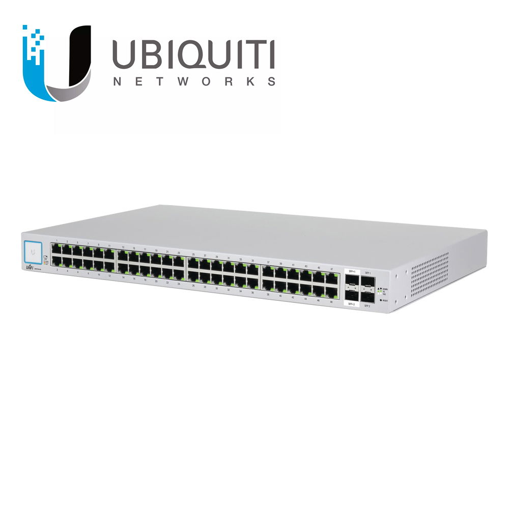 Switch UniFi administrable de 48 puertos 10/100/1000, 2 SFP y 2 SFP+, Sin PoE