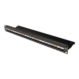 Patch Panel Z-MAX, de 24 puertos, Modular, Plano, 1UR