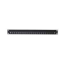 Patch Panel Z-MAX, Blindado, de 24 puertos, Modular, Plano, 1UR