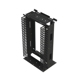 Rack de Acero de 4ft x 19in, 24UR con Organizadores Verticales Y Guía Superior para Cableado.