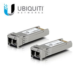 UFiber Módulo SFP+ 10G, transceptor MiniGibic MultiModo 10 Gbps, distancia 300m, conectores LC, paquete de 2 piezas