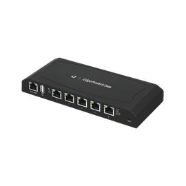 EdgeSwitch 5XP Administrable de 5 Puertos Gigabit PoE de 24 V Pasivo, con funciones avanzadas de Capa 2